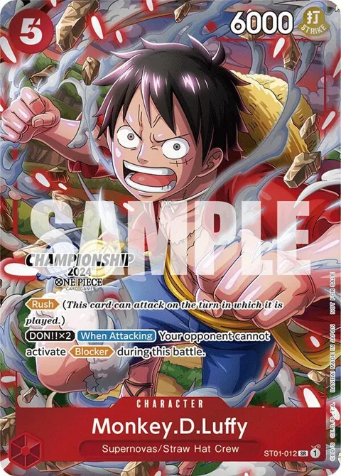 Monkey.D.Luffy CS 2024 Celebration Pack ST01-012 One Piece card from One Piece Promotion Cards