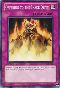 Offering to the Snake Deity RYMP-EN085 1st Edition Yu-Gi-Oh card from Ra Yellow Mega Pack