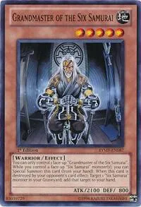 Grandmaster of the Six Samurai RYMP-EN087 1st Edition Yu-Gi-Oh card from Ra Yellow Mega Pack