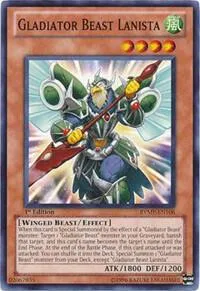 Gladiator Beast Lanista RYMP-EN106 Yu-Gi-Oh card from Ra Yellow Mega Pack