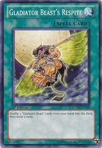 Gladiator Beast's Respite RYMP-EN107 Unlimited Yu-Gi-Oh card from Ra Yellow Mega Pack