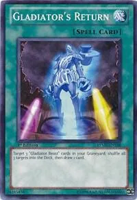 Gladiator's Return RYMP-EN108 1st Edition Yu-Gi-Oh card from Ra Yellow Mega Pack