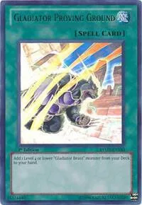 Gladiator Proving Ground RYMP-EN110 Unlimited Yu-Gi-Oh card from Ra Yellow Mega Pack