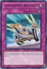 Gladiator Beast War Chariot RYMP-EN113 Unlimited Yu-Gi-Oh card from Ra Yellow Mega Pack