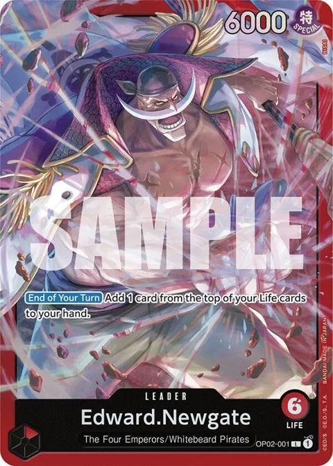 Edward.Newgate OP02-001 ST15 One Piece card from Starter Deck 15: RED Edward.Newgate
