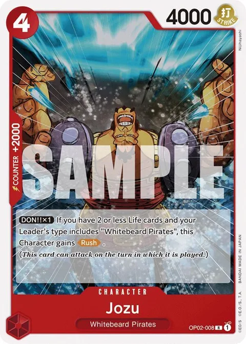 Jozu OP02-008 ST15 One Piece card from Starter Deck 15: RED Edward.Newgate
