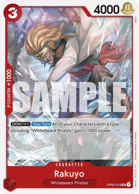 Rakuyo OP02-019 ST15 One Piece card from Starter Deck 15: RED Edward.Newgate