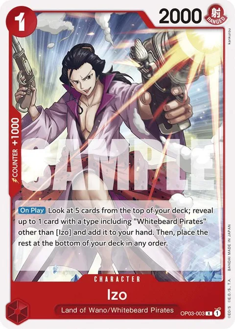Izo OP03-003 ST15 One Piece card from Starter Deck 15: RED Edward.Newgate