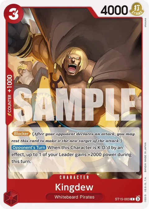 Kingdew ST15-003 One Piece card from Starter Deck 15: RED Edward.Newgate