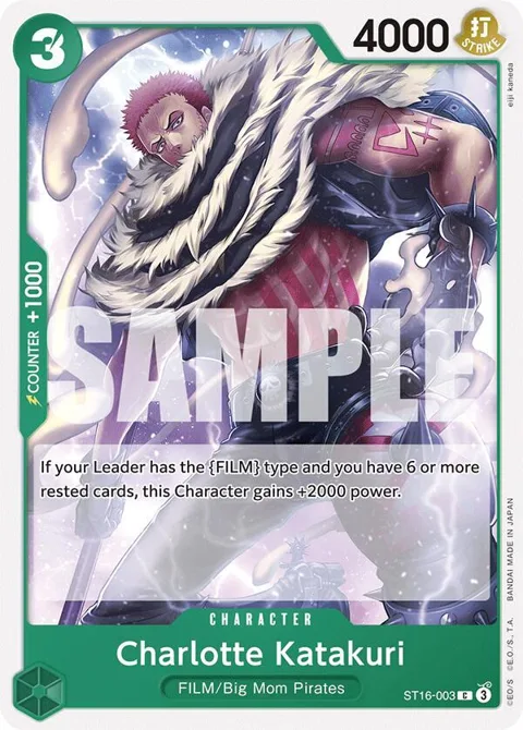 Charlotte Katakuri ST16-003 One Piece card from Starter Deck 16: GREEN Uta