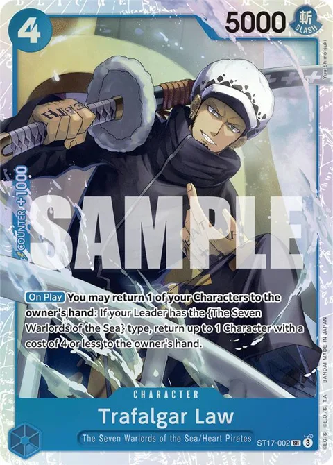 Trafalgar Law ST17-002 One Piece card from Starter Deck 17: BLUE Donquixote Doflamingo