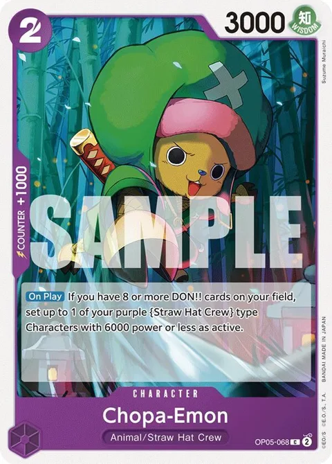 Chopa-Emon OP05-068 ST18 One Piece card from Starter Deck 18: PURPLE Monkey.D.Luffy