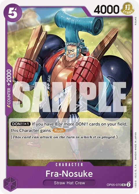 Fra-Nosuke OP05-070 ST18 One Piece card from Starter Deck 18: PURPLE Monkey.D.Luffy