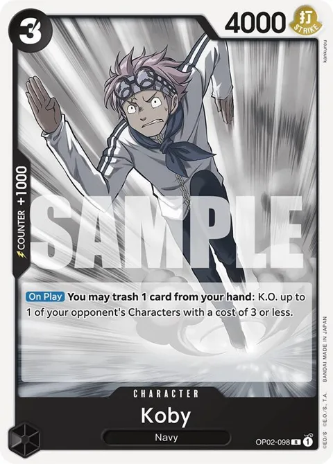 Koby OP02-098 ST19 One Piece card from Starter Deck 19: BLACK Smoker