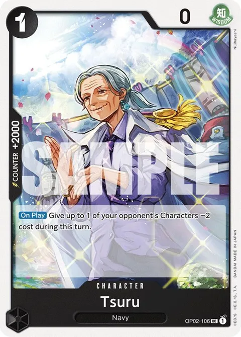 Tsuru OP02-106 ST19 One Piece card from Starter Deck 19: BLACK Smoker