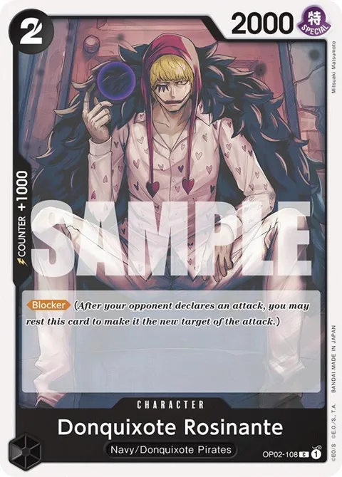 Donquixote Rosinante OP02-108 ST19 One Piece card from Starter Deck 19: BLACK Smoker