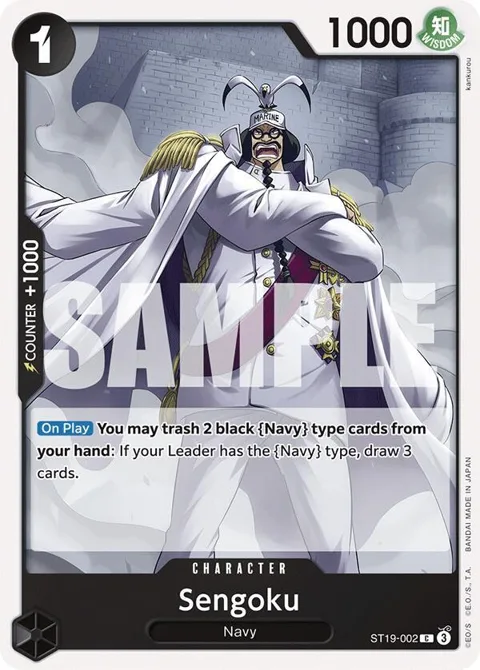 Sengoku ST19-002 One Piece card from Starter Deck 19: BLACK Smoker