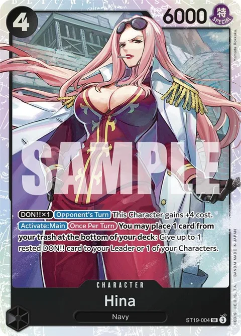 Hina ST19-004 One Piece card from Starter Deck 19: BLACK Smoker