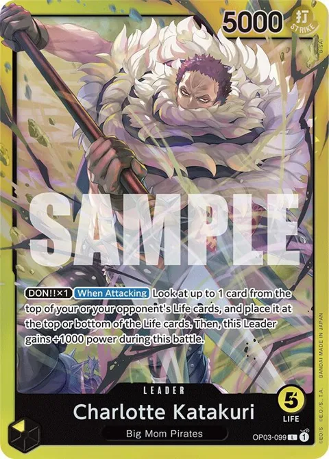 Charlotte Katakuri OP03-099 ST20 One Piece card from Starter Deck 20: YELLOW Charlotte Katakuri
