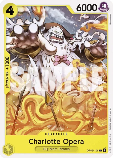 Charlotte Opera OP03-106 ST20 One Piece card from Starter Deck 20: YELLOW Charlotte Katakuri