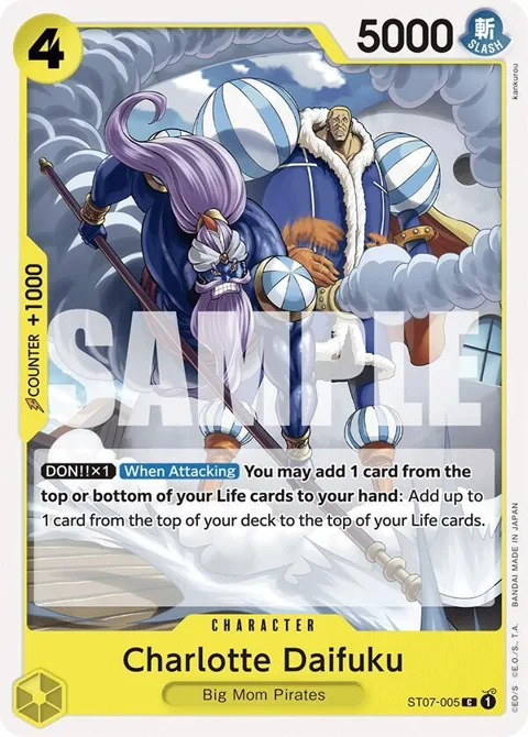 Charlotte Daifuku ST07-005 ST20 One Piece card from Starter Deck 20: YELLOW Charlotte Katakuri