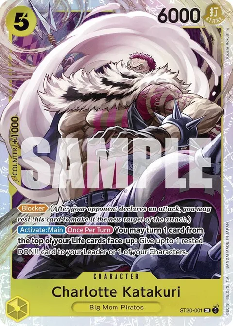 Charlotte Katakuri ST20-001 One Piece card from Starter Deck 20: YELLOW Charlotte Katakuri