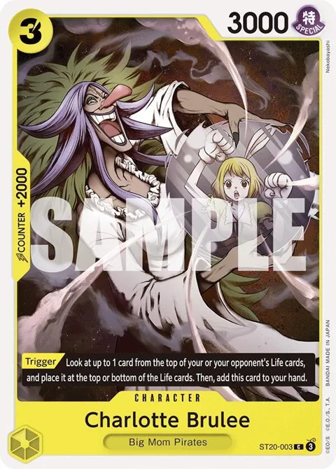 Charlotte Brulee ST20-003 One Piece card from Starter Deck 20: YELLOW Charlotte Katakuri