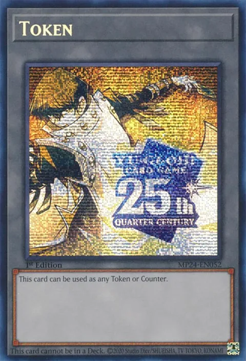 Token: Kaiba M24-EN052 MP24-EN02 Yu-Gi-Oh card from 25th Anniversary Tin: Dueling Mirrors