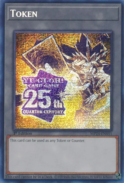 Token: Yugi MP24-EN051 Yu-Gi-Oh card from 25th Anniversary Tin: Dueling Mirrors