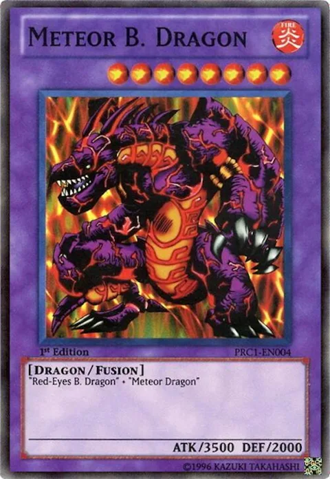 Meteor B. Dragon PRC1-EN004 Yu-Gi-Oh card from 2012 Premium Collection Tin