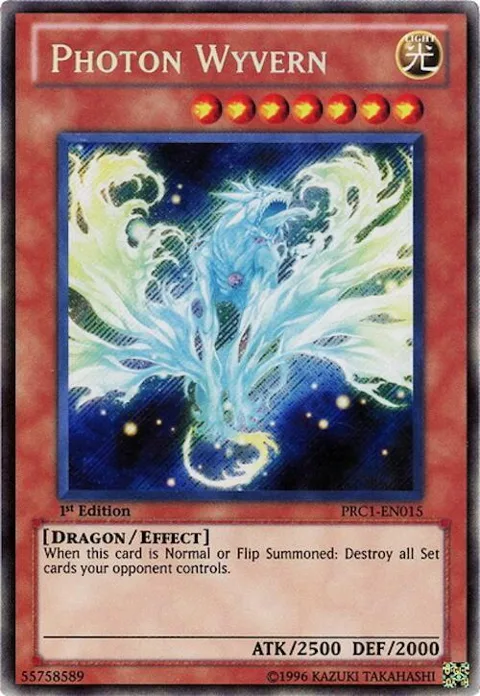 Photon Wyvern PRC1-EN015 Yu-Gi-Oh card from 2012 Premium Collection Tin