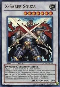 X-Saber Souza JUMP-EN058 Yu-Gi-Oh card from Shonen Jump Magazine Promos