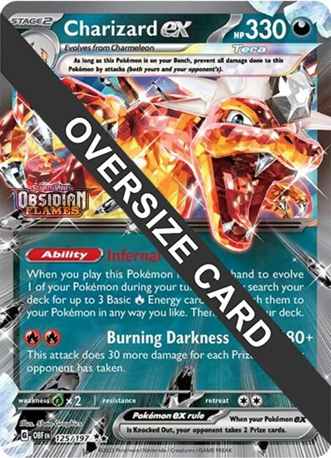 Charizard ex #125/197 Pokémon card from Jumbo Cards