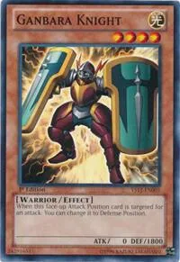 Ganbara Knight YS12-EN005 Yu-Gi-Oh card from Starter Deck: Xyz Symphony