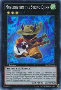 Muzurhythm the String Djinn YS12-EN040 Yu-Gi-Oh card from Starter Deck: Xyz Symphony