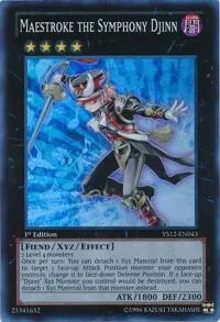 Maestroke the Symphony Djinn YS12-EN043 Yu-Gi-Oh card from Starter Deck: Xyz Symphony