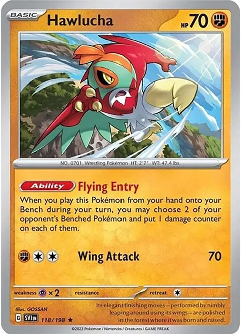 Hawlucha #118/198 Pokémon card from Deck Exclusives
