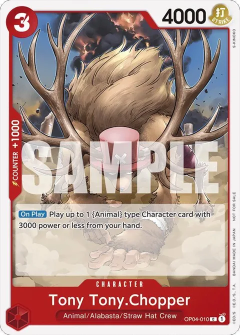 Tony Tony.Chopper Tournament Pack 2024 Oct.-Dec. OP04-010 One Piece card from One Piece Promotion Cards