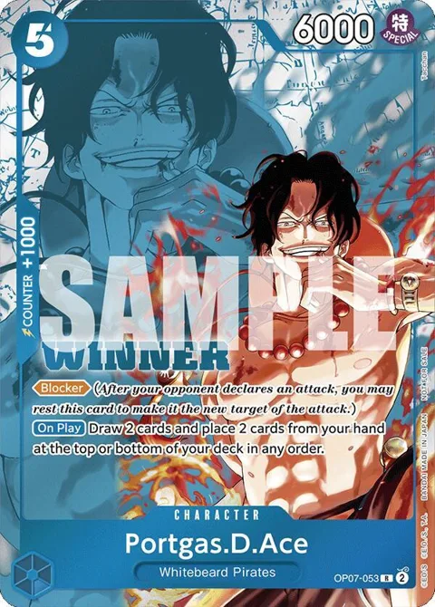 Portgas.D.Ace Winner Pack 2024 Oct.-Dec. OP07-053 One Piece card from One Piece Promotion Cards