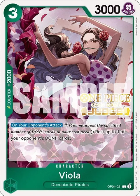 Viola Judge Pack Vol. 4 OP04-021 One Piece card from One Piece Promotion Cards