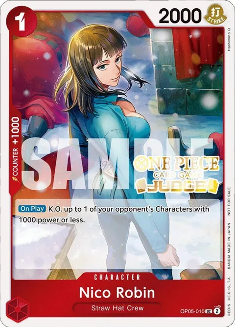 Nico Robin Judge Pack Vol. 4 OP05-010 One Piece card from One Piece Promotion Cards