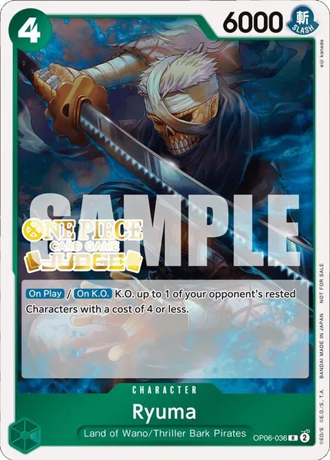 Ryuma Judge Pack Vol. 4 OP06-036 One Piece card from One Piece Promotion Cards