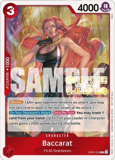 Baccarat Judge Pack Vol. 4 OP07-010 One Piece card from One Piece Promotion Cards