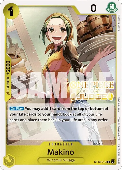 Makino Judge Pack Vol. 4 ST13-012 One Piece card from One Piece Promotion Cards