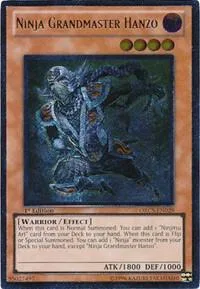 Ninja Grandmaster Hanzo Ultimate Rare ORCS-EN029 1st Edition Yu-Gi-Oh card from Order of Chaos