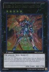Number 12: Crimson Shadow Armor Ninja Ultimate Rare ORCS-EN042 1st Edition Yu-Gi-Oh card from Order of Chaos