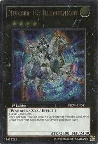 Number 10: Illumiknight Ultimate Rare PHSW-EN041 Unlimited Yu-Gi-Oh card from Photon Shockwave