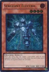 Sergeant Electro Ultimate Rare PHSW-EN090 Unlimited Yu-Gi-Oh card from Photon Shockwave