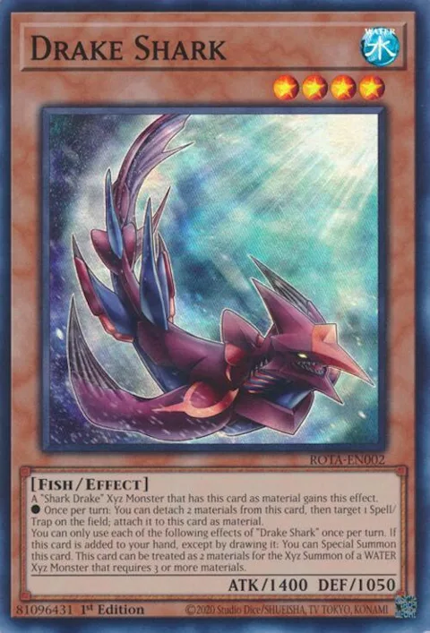 Drake Shark ROTA-EN002 Yu-Gi-Oh card from Rage of the Abyss
