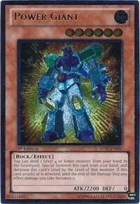 Power Giant Ultimate Rare STBL-EN007 Yu-Gi-Oh card from Starstrike Blast